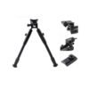 [F3-6-9cun Bipod] Folding Swivel Mount Bipod Adjustable 3 6 9 cun with Double Lock Universal Adaptor