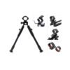 [F3-6-9cun Bipod] Folding Swivel Mount Bipod Adjustable 3 6 9 cun with Double Lock Universal Adaptor