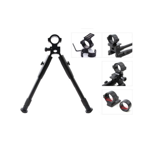 [F3-6-9cun Bipod] Folding Swivel Mount Bipod Adjustable 3 6 9 cun with Double Lock Universal Adaptor
