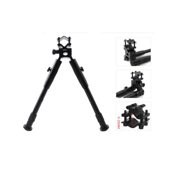 [F3-6-9cun Bipod] Folding Swivel Mount Bipod Adjustable 3 6 9 cun with Double Lock Universal Adaptor