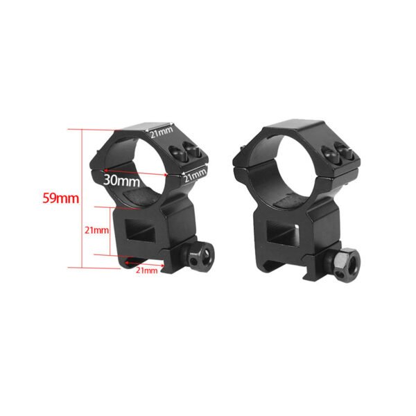 [ SC04-3 ] 30mm Scope Mount Ring 20mm Rail High Profile For Scope Hunting Mount