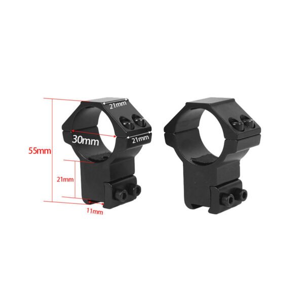 [ SC04-4 ] 30mm Scope Mount Ring 11mm Rail High Profile For Scope Hunting Mount