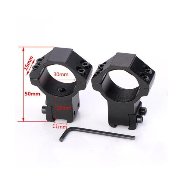 [ SC04-4 ] 30mm Scope Mount Ring 11mm Rail High Profile For Scope Hunting Mount