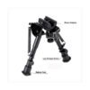 [V1 Bipod]    6 "-9" Butterfly Bipod Tactical 6-9inch Bipod With 20mm Mount Retractable Tripod For Hunting Accessories