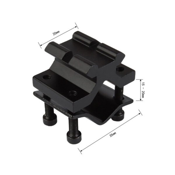 [ SC01 ] Scope Butterfly Scope Mounted Fort Flashlight Torch Laser Optical Sight Barrel Mount Holder Bracket Clip Clamp Butterfly Clip