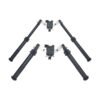 [V10 Bipod]  Outdoor Adjustable V10 Pro Bipod 9-12inches Black Tripod With Adapter 20mm Mount For Hunting Accessories