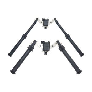 [V10 Bipod]  Outdoor Adjustable V10 Pro Bipod 9-12inches Black Tripod With Adapter 20mm Mount For Hunting Accessories