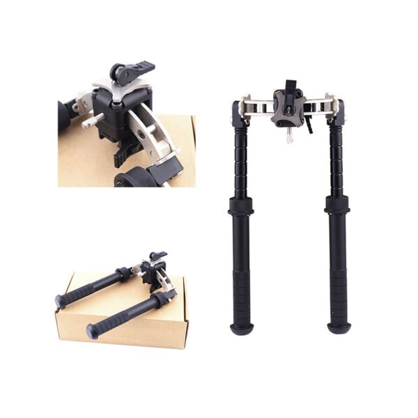 [V10 Bipod]  Outdoor Adjustable V10 Pro Bipod 9-12inches Black Tripod With Adapter 20mm Mount For Hunting Accessories
