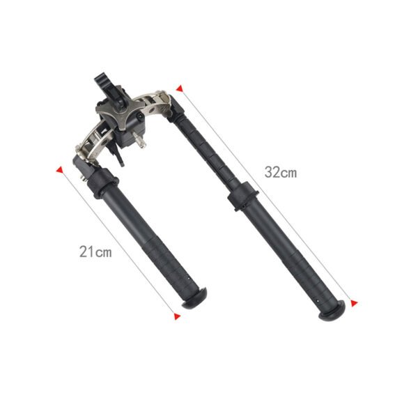 [V10 Bipod]  Outdoor Adjustable V10 Pro Bipod 9-12inches Black Tripod With Adapter 20mm Mount For Hunting Accessories