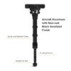 [V9 Split Bipod]   outdoor tactical adjustable aluminum alloy V9 bilateral bamboo split bipod for hunting accessories