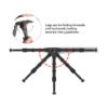 [V9 Split Bipod]   outdoor tactical adjustable aluminum alloy V9 bilateral bamboo split bipod for hunting accessories