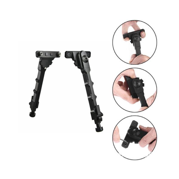 [V9 Split Bipod]   outdoor tactical adjustable aluminum alloy V9 bilateral bamboo split bipod for hunting accessories