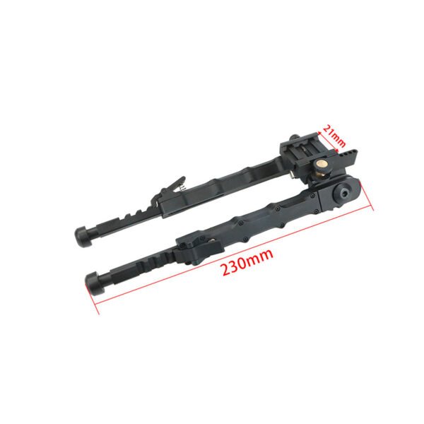 [V9 Bipod]   360 degree rotation retractable metal bamboo V9 bipod fit for 20mm