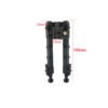 [V9 Bipod]   360 degree rotation retractable metal bamboo V9 bipod fit for 20mm