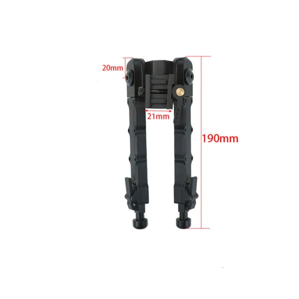 [V9 Bipod]   360 degree rotation retractable metal bamboo V9 bipod fit for 20mm