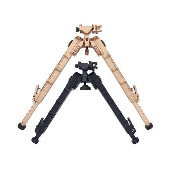 [V9 Bipod]   360 degree rotation retractable metal bamboo V9 bipod fit for 20mm