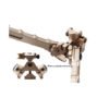 [V9 Bipod]   360 degree rotation retractable metal bamboo V9 bipod fit for 20mm
