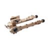 [V9 Bipod]   360 degree rotation retractable metal bamboo V9 bipod fit for 20mm
