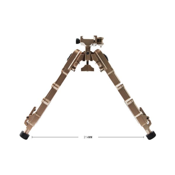 [V9 Bipod]   360 degree rotation retractable metal bamboo V9 bipod fit for 20mm