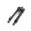 [V9 Bipod]   360 degree rotation retractable metal bamboo V9 bipod fit for 20mm