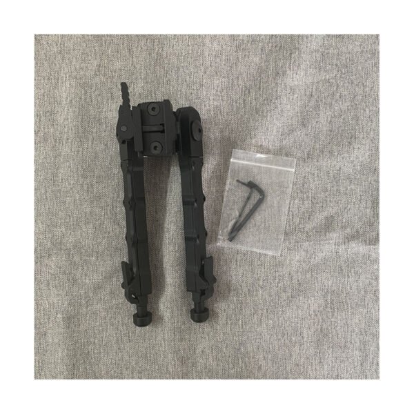 [V9 Update Bipod]     360 degree rotation retractable metal bamboo V9 Update bipod fit for 20mm