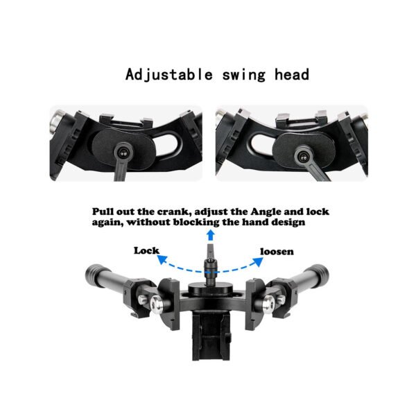 [V10S Bipod]  Tactical bipod bracket  metal 20mm retractable Bipod