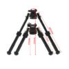 [V8 Bipod]  360 Degree Revolve Retractable V8 Connection Bipod With QD Mount For Hunting Accessories