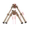 [V8 Bipod]  360 Degree Revolve Retractable V8 Connection Bipod With QD Mount For Hunting Accessories