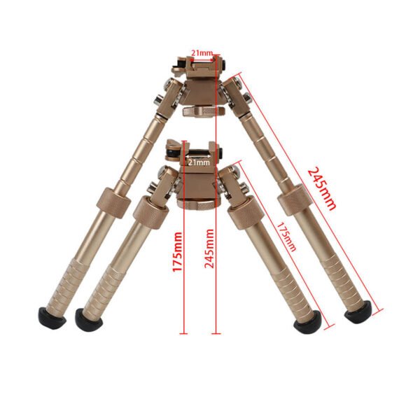 [V8 Bipod]  360 Degree Revolve Retractable V8 Connection Bipod With QD Mount For Hunting Accessories