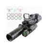 3-9X32EG Optical Red Green Illuminated Crosshair Rangefinder Scope with Red Green Reflex 4 Reticles Scope