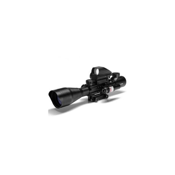 Combo Scope 4-16x50EG Illuminated Rangefinder Rifle Scope With 4 Reticle RG Reflex Sight With Laser