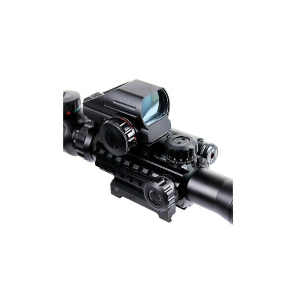 Combo Scope 4-16x50EG Illuminated Rangefinder Rifle Scope With 4 Reticle RG Reflex Sight With Laser