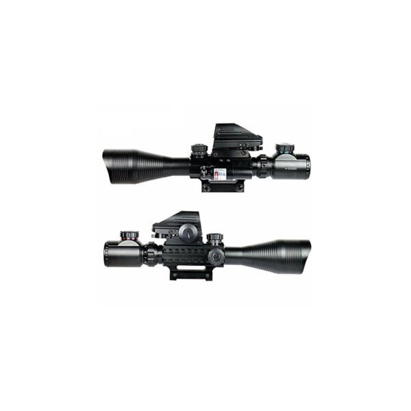 Combo Scope 4-16x50EG Illuminated Rangefinder Rifle Scope With 4 Reticle RG Reflex Sight With Laser