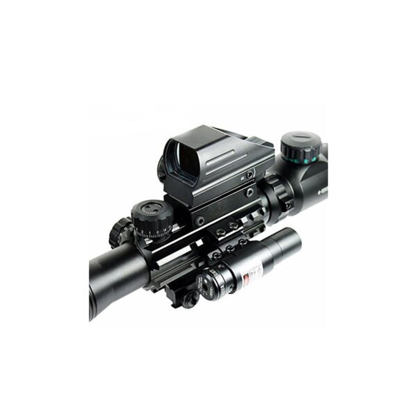 Combo Scope 4-16x50EG Illuminated Rangefinder Rifle Scope With 4 Reticle RG Reflex Sight With Laser
