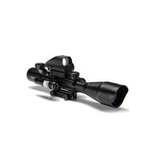 Combo Scope 4-16x50EG Illuminated Rangefinder Rifle Scope With 4 Reticle RG Reflex Sight With Laser