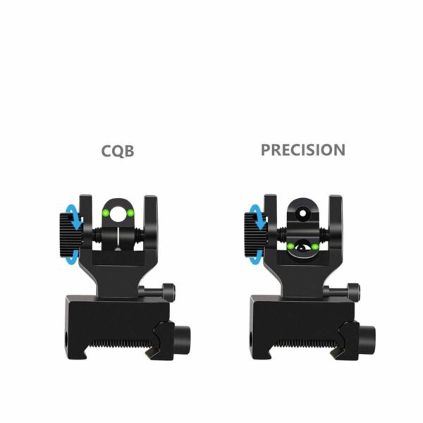 F1F (3) F1F Iron Sights Flip Up Sights Front Rear sight With Fiber for AR15