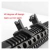 F2 45degree Iron Sight Front and Rear Flip Up Folding Sights For AR15