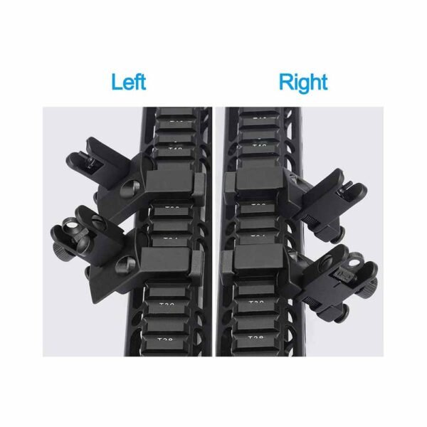 F2 45degree Iron Sight Front and Rear Flip Up Folding Sights For AR15
