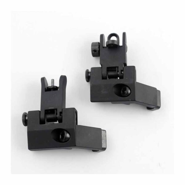 F2 45degree Iron Sight Front and Rear Flip Up Folding Sights For AR15