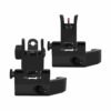 F2F 45degree Iron Sight Front and Rear Flip Up Folding Sights With Fiber For AR15