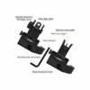 F2F 45degree Iron Sight Front and Rear Flip Up Folding Sights With Fiber For AR15