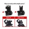 F2F 45degree Iron Sight Front and Rear Flip Up Folding Sights With Fiber For AR15