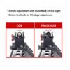 F2F 45degree Iron Sight Front and Rear Flip Up Folding Sights With Fiber For AR15