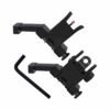 F2F 45degree Iron Sight Front and Rear Flip Up Folding Sights With Fiber For AR15