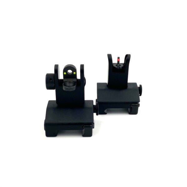 F3F (4) F3F Iron Sights Front and Rear Flip Up Folding Sights With Fiber For AR15