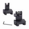 F3F (9) F3F Iron Sights Front and Rear Flip Up Folding Sights With Fiber For AR15