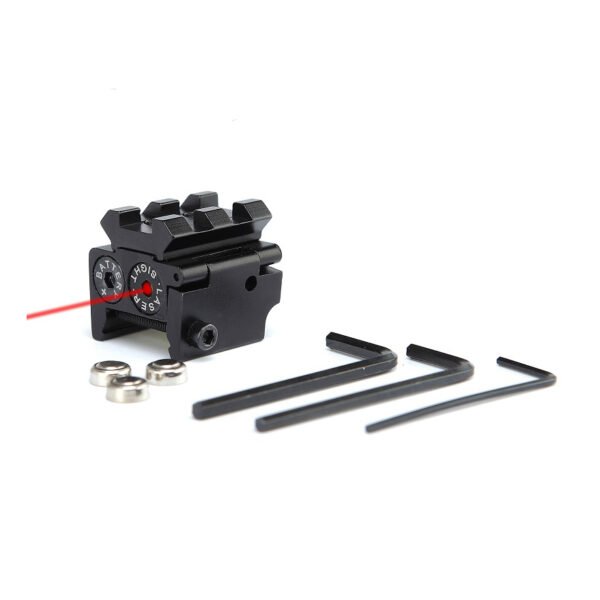 JG11 (3) JG11 Compact Pistol Low Profile Red Laser Sight Scope With Rail Mount